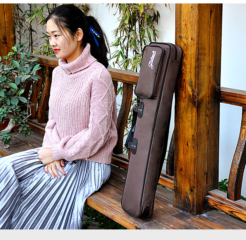 Jinchuan sáo túi tre sáo dày bảy gậy dài 71cm túi nhạc cụ có thể trở lại có thể được gửi để gửi chất kết dính màng rắn - Phụ kiện nhạc cụ dây đeo guitar
