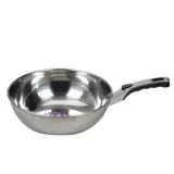 Кастрюля из нержавеющей стали, вок из нержавеющей стали 304, бытовой вок, утолщенный вок из нержавеющей стали, ложка для жарки, ультратонкая кастрюля для холодного блюда