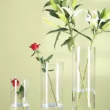 Прямая бочка пластиковая акриловая, прозрачная и богатая бамбуковая пластиковая ваза дорога, прямая цилиндрическая свадьба