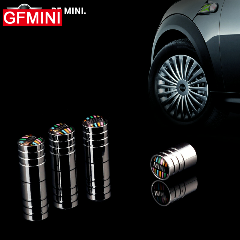 MINI cooper valve mouth clubman countryman valve mouth cap rice flag metal valve mouth