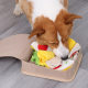 Pet supplies dog pizza sniffing toy dog ​​grinding sound making food leakage sound dog sniffing toy