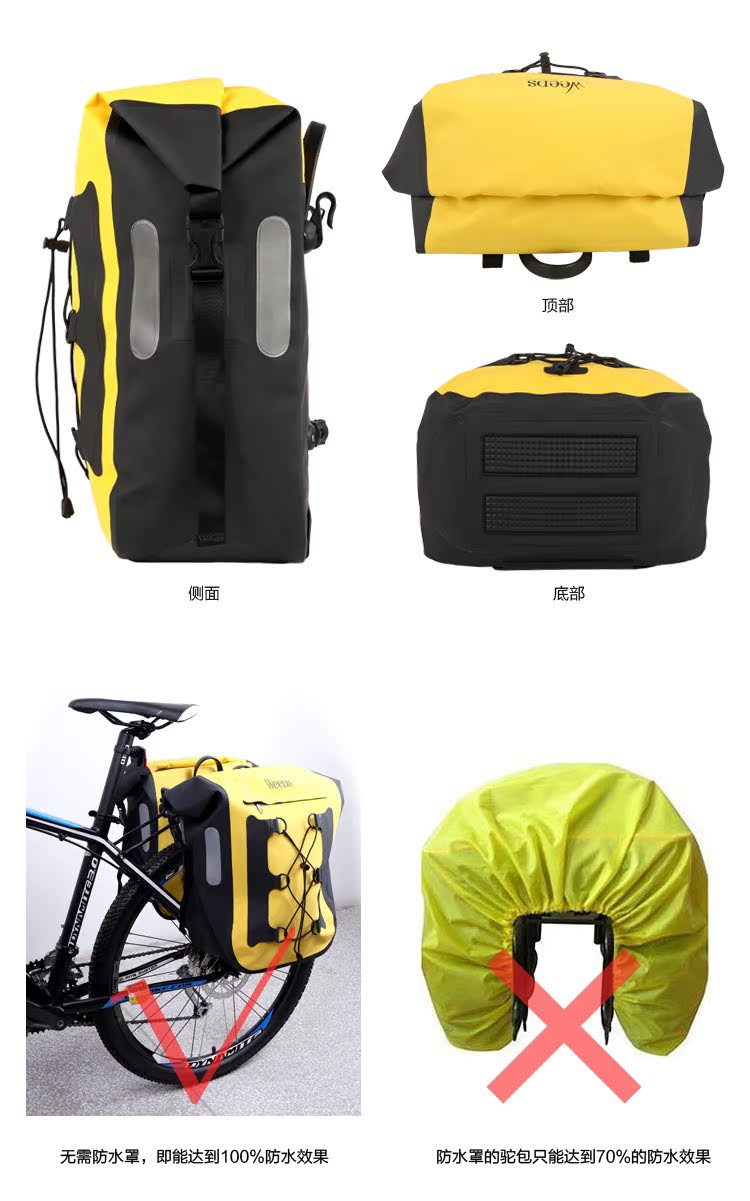 Sacoche pour vélo mixte WEEDS - Ref 2217314 Image 24