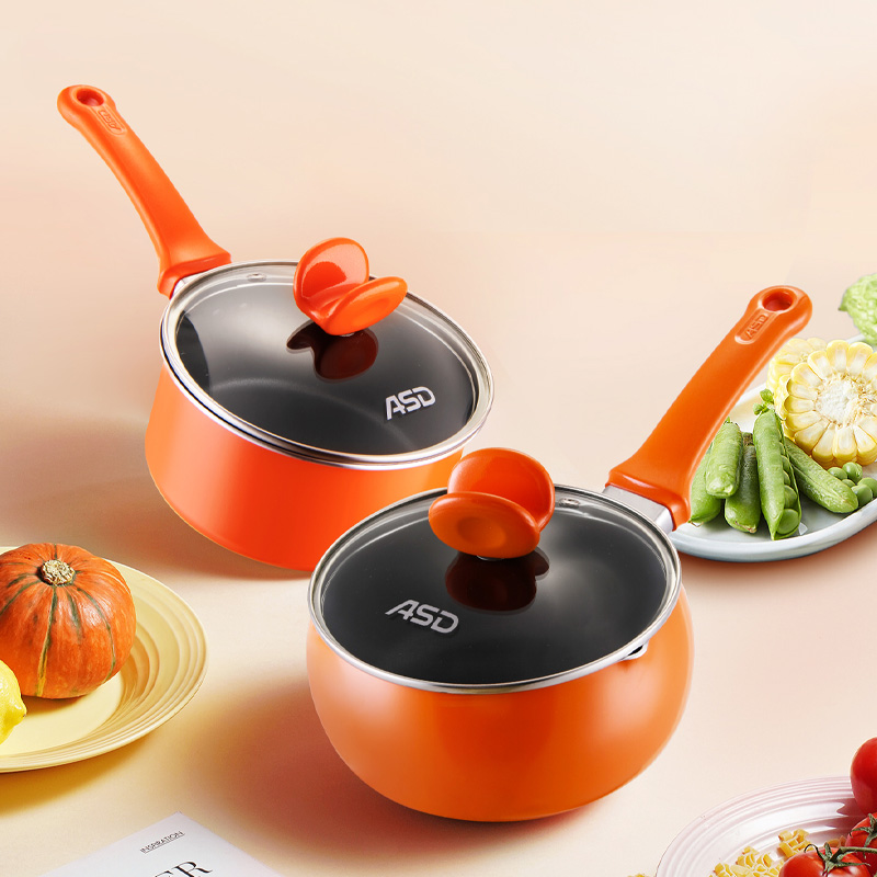 Love Shida milk pan not complacent with small domestic baby Baby coveting pan hot milk pan cooking pasta pan broth pan 16cm