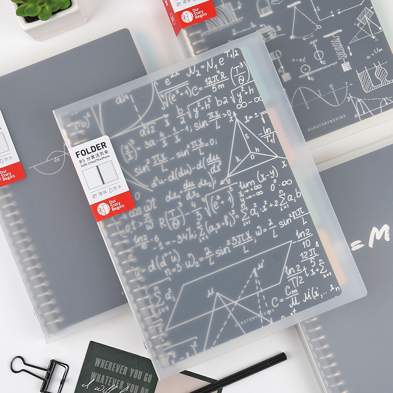 First product blackboard series Loose-leaf book Creative waterproof classification paging binder Notebook Stationery notepad Diary B5 A5