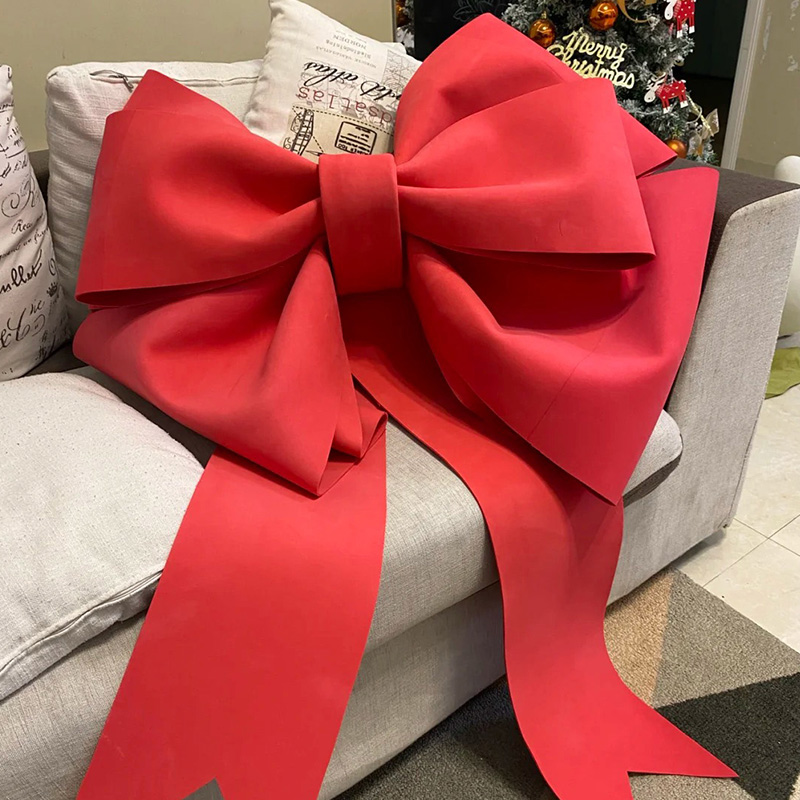 新年の装飾シーンレイアウト弓クリスマスドレスショップの雰囲気手作り弓写真小道具用品