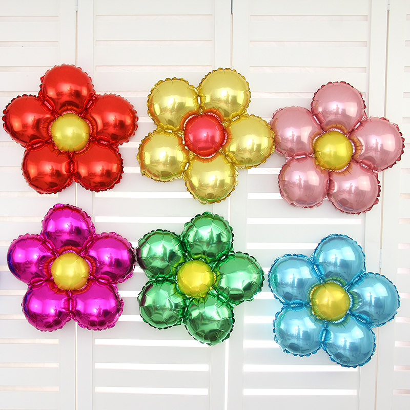 Wedding Celebration Items Baby Birthday Katong Children's Festival Party Wedding House Decoration Flowers Aluminum Film Balloon Placement Package