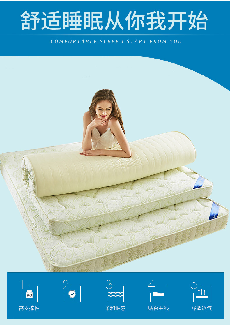 nổi giường nệm 1,5m 1.8m 1.2 tatami mat phụ Simmons nệm bọt sàn pad mặt đất dày 3D - Nệm nệm kymdan giá rẻ