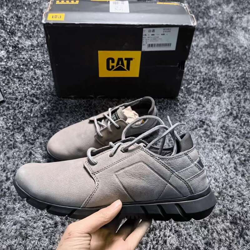 Cat Default Minor Flaw Flex Sole Comfortable Non-Slip Cowhide Casual Leather Shoes P725118 P725155 P725154