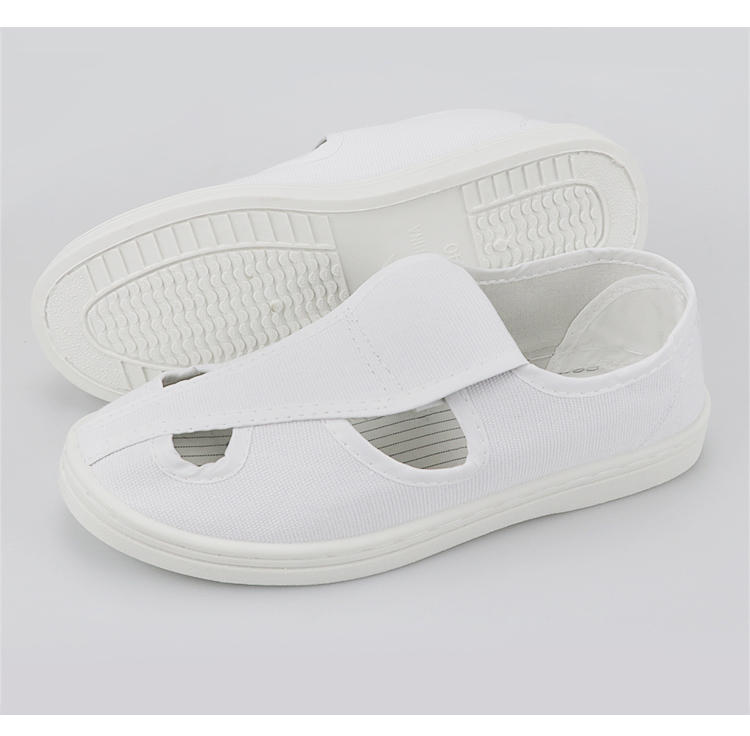 Electrostatic shoes thickened soft bottom comfortable thick bottom breathable deodorant slippers protective white dust-free factory cloth shoes for men and women