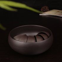 Zisha kung fu tea set tea washing household tea ceremony accessories ceramic water glenoid pen washing slag tea Big Bowl washing Cup storage Bowl
