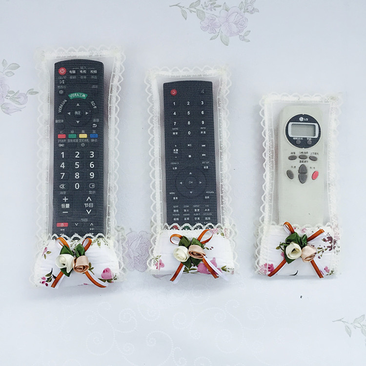 Bộ điều hòa không khí 3 gói Bộ hộp trên cùng Vỏ trong suốt Che bụi Điều khiển từ xa Bộ vải Bảo vệ ren tấm phủ máy giặt
