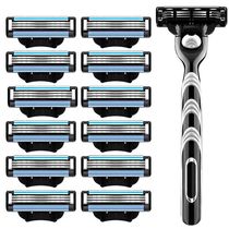 Imported sharp blade three-layer razor manual shaver male Geely universal wind speed 3 blade blade knife holder