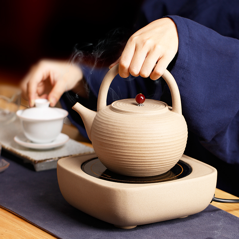 Mai Fan Shi Ti Liang pottery pot boiled water boiled teapot often scratch burned teapot kung fu tea set home Japanese silent electric pottery stove