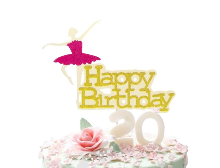 Baking cake decoration sparkling with sparkling crystal pineapples (happy birthday) cake decoration inserts