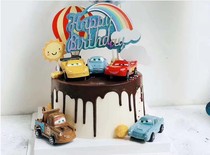  Baking cake decoration ornaments Baby childrens birthday cake toy car ornaments Car cake decoration ornaments
