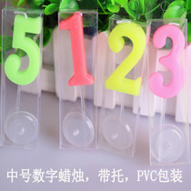 Birthday surprise gift Medium PVC digital candle Party supplies Creative happy birthday candle romance