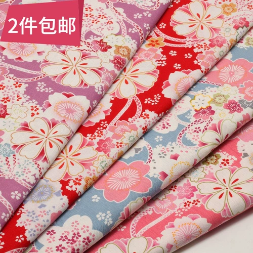 Японская стиль и ветровая хлопчатобумажная ткань вишневая ткань с печеной