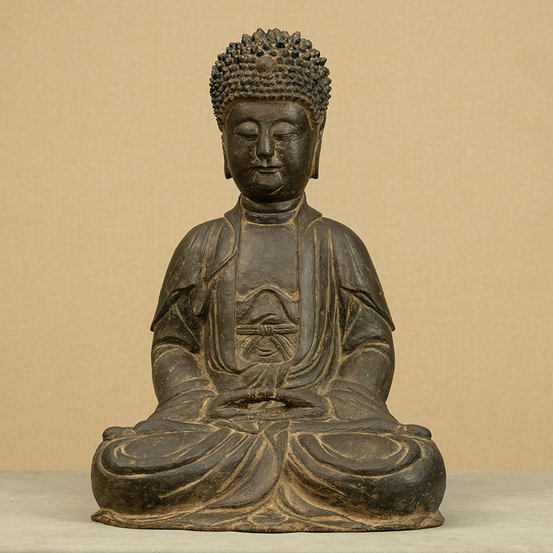 販売の最低価格 中国旧蔵古美術古玩 極細工 迦牟尼如来仏像擺件 時代物