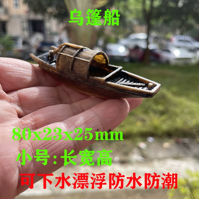 Черный навесной аквариум для Jiangnan с рыбками, декоративная микро-ландшафтная водная вставка, водоем из искусственных камней, декор для аквариума