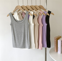As soft and waxy as modal threaded elastic sleeveless vest for women summer inner wear and outer wear yoga vest for sports women