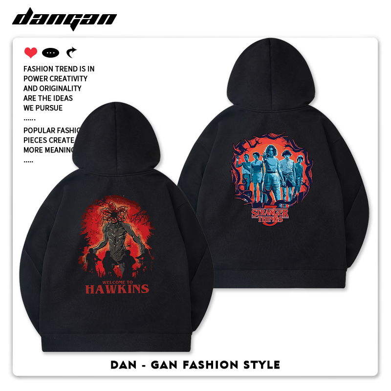 American Tv Series Stranger Things Hoodie, American Casual Style, Hellfire Clothing Hoodie