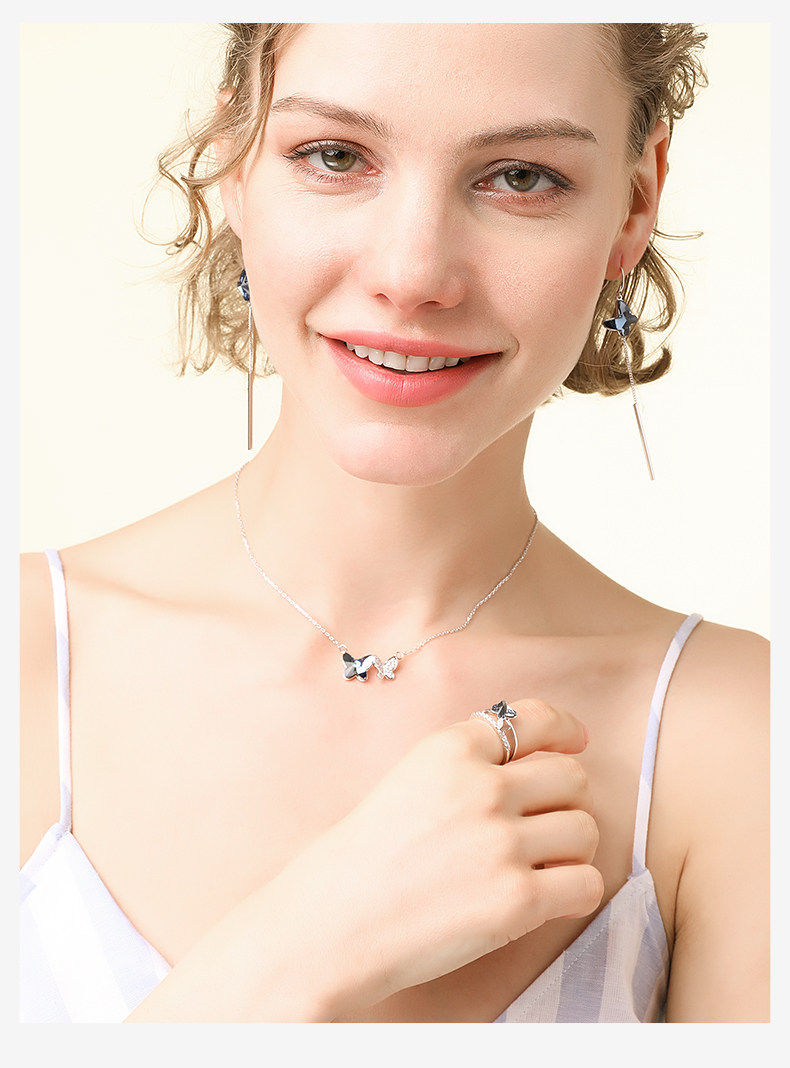 Bague Femme BLANCHE  BLANC en Cristal autrichien - Ref 3088440 Image 14