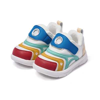 巴布豆宝宝学步男童二棉鞋毛毛虫