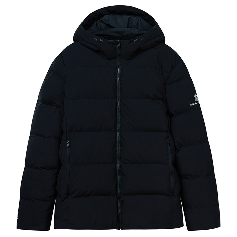 SCALER思凯乐户外羽绒服男女冬季中厚短款连帽防寒滑雪登山服外套