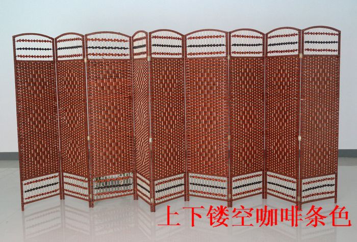 Rơm mây đơn giản phân vùng hiên nhà hàng văn phòng thương mại màn hình gấp màn hình nhà hàng phân vùng màn hình - Màn hình / Cửa sổ khung cửa sổ