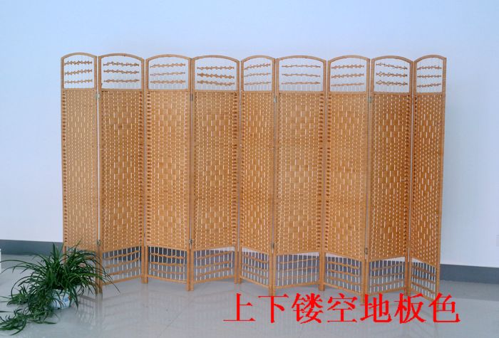Rơm mây đơn giản phân vùng hiên nhà hàng văn phòng thương mại màn hình gấp màn hình nhà hàng phân vùng màn hình - Màn hình / Cửa sổ khung cửa sổ
