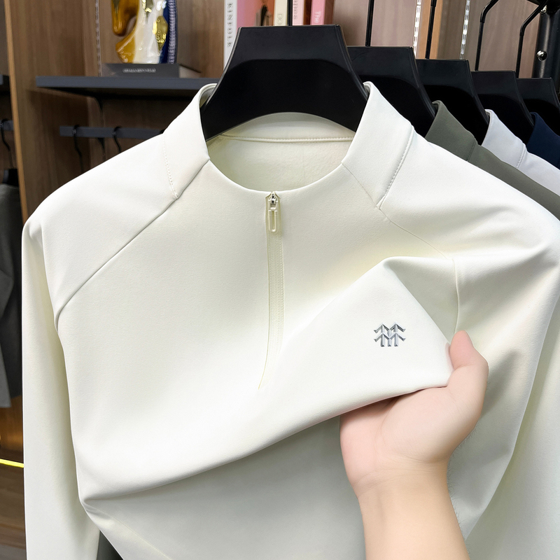 Outlet New 2026 Men's Long-Sleeved T-Shirt Half-Zip Stand-Up Collar Quick-Drying Outdoor Sports Autumn and Winter Sweatshirt Outlet New 2026 Men's Long-Sleeved T-Shirt Half-Zip Stand-Up Collar Quick-Drying Outdoor Sports Autumn and Winter Sweatshirt