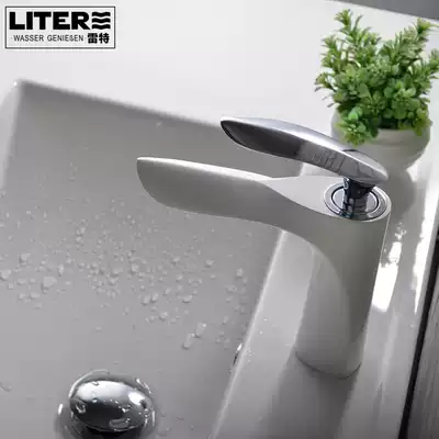 Spain SD spool Swiss NP aerator Hot and cold basin faucet White Chrome table basin Under the table basin