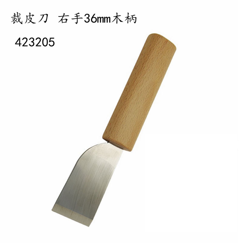 Leather cutting knife right hand 36mm wooden handle cutting leather hand leather goods leather knife handmade leather craft leather tools
