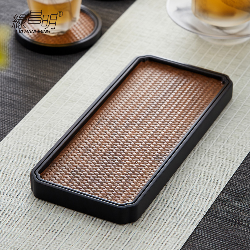 Green Changming Dry Bubble Table Pot bearing tea tray Home Brief Bamboo Tea Sea Tea tea Tea Tray Small Tea Table Small Tea Cup