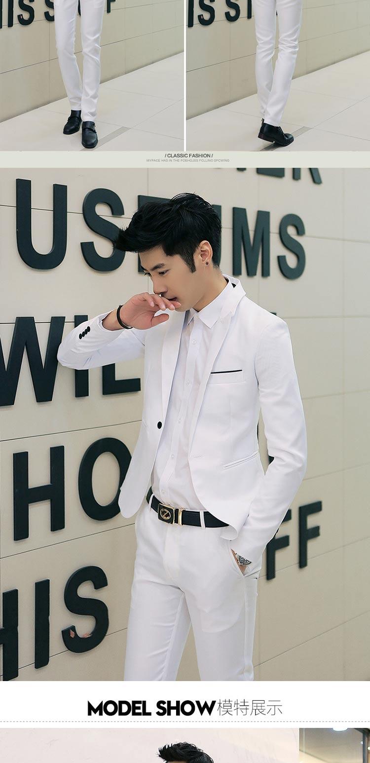 Bộ đồ vest nam hai mảnh kinh doanh phù hợp với chuyên nghiệp Tây trang trí body chú rể quần sooc nam