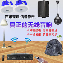 Wireless Bluetooth ceiling audio Embedded surround speaker Home shop wall-mounted speaker Outdoor lawn audio