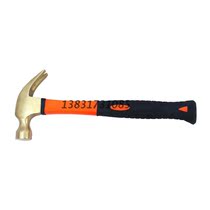 Explosion-proof wood handle goat corner hammer without spark plastic handle copper hammer head