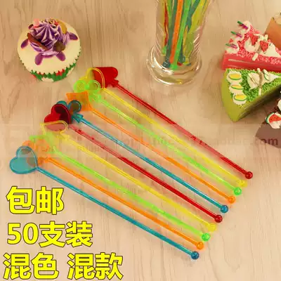 Mixing stick Acrylic mixing stick Mixing stick Juice mixing stick Juice stick stirring stick can be used repeatedly about 50 sticks