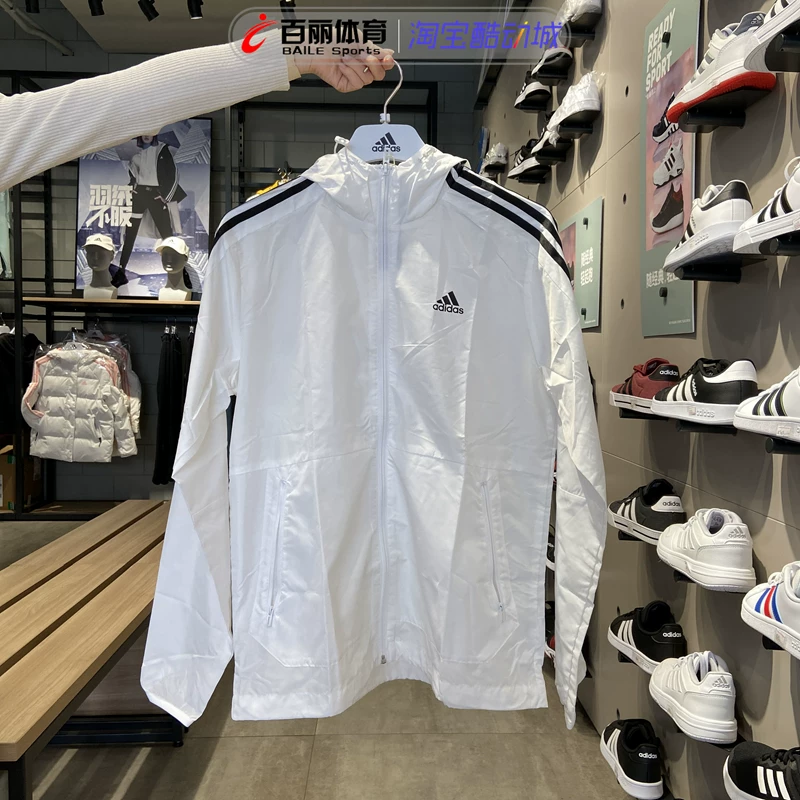 Adidas, thin jacket, windproof trench coat, hoody