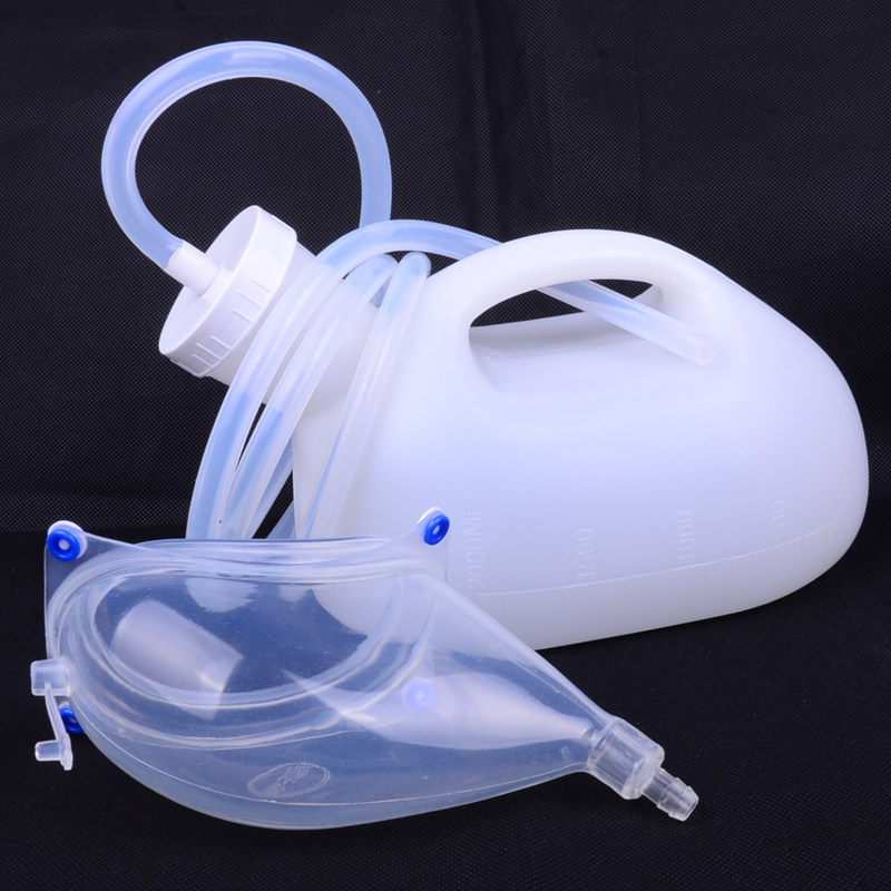 Silicone diaper for male elderly atrophic bedridden paralysis patient men and women urinal urinary incontinence