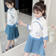 Hiện đại triều đại nhà Đường phiên bản cải tiến của Han quần áo bé gái 4 tuổi dương kiểu hai mảnh trẻ em retro han cô gái.