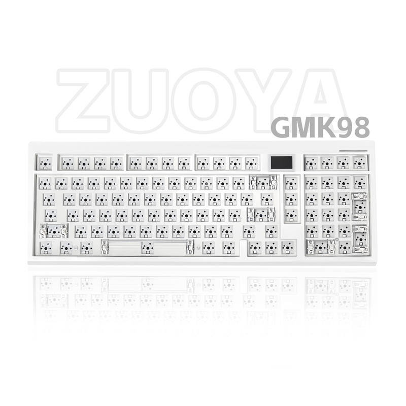Gmk98 Three-Mode Mechanical Keyboard Gasket Kit Customized Wireless 98 Layout with Screen Support Via/Qkm Gmk98 Three-Mode Mechanical Keyboard Gasket Kit Customized Wireless 98 Layout with Screen Support Via/Qkm