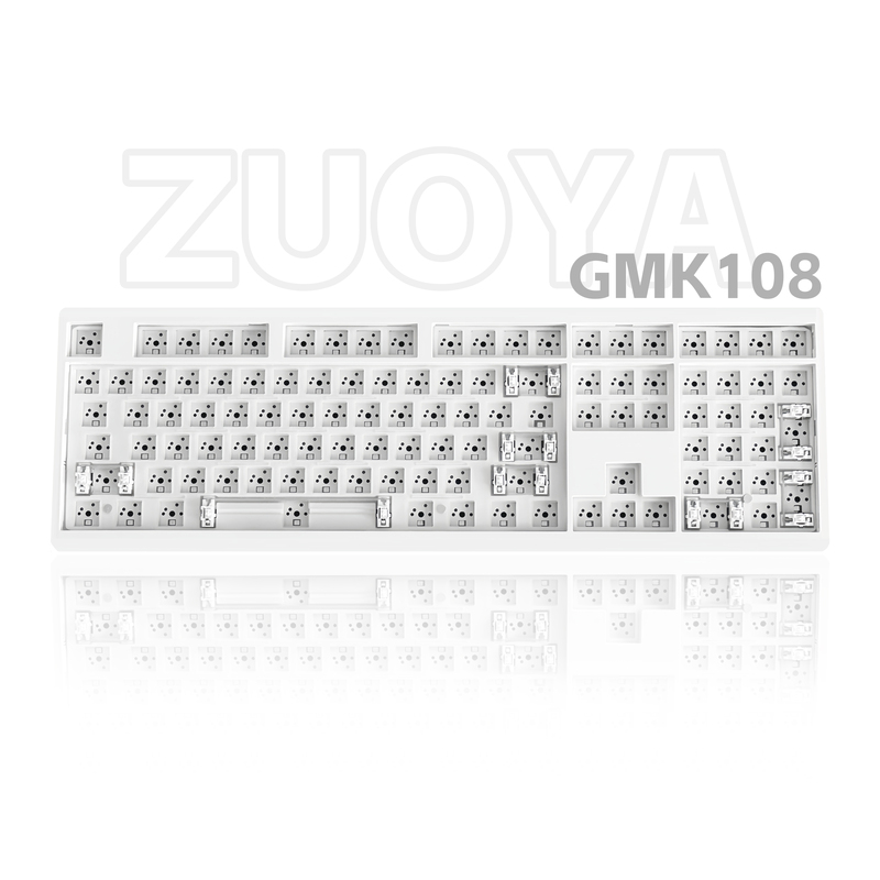 Zoya Gmk108 Three-Mode Wireless Mechanical Keyboard with Side Engraved Gaset Structure, Wired Bluetooth Gaming Via Kit