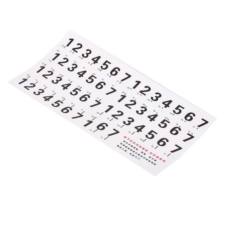 Piano Score Stickers without leaving glue to learn piano quickly