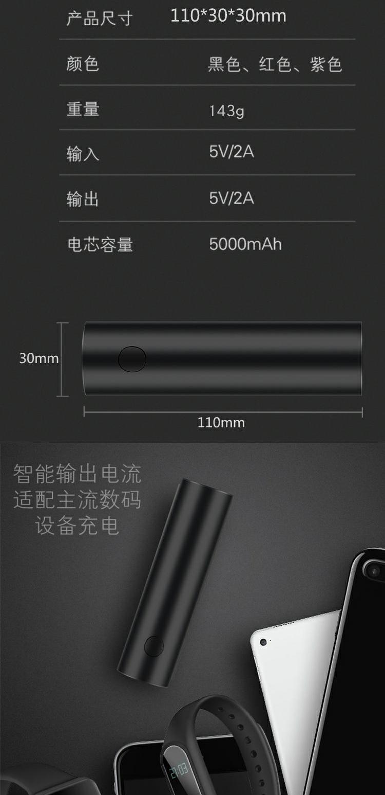 Kho báu sạc son môi đi kèm với một dòng điện thoại di động nhỏ cầm tay nhỏ Apple đặc biệt túi đèn pin nhỏ - Ngân hàng điện thoại di động sạc dự phòng hoco 30000mah