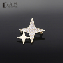 2021 New Star anti-light brooch Korean rhinestone fresh women pin coat coat shirt Joker neckline accessories