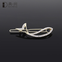 South Korea rhinestone fish frog kou cute girly clip headdress hairclip side liu hai jia forehead sui fa card