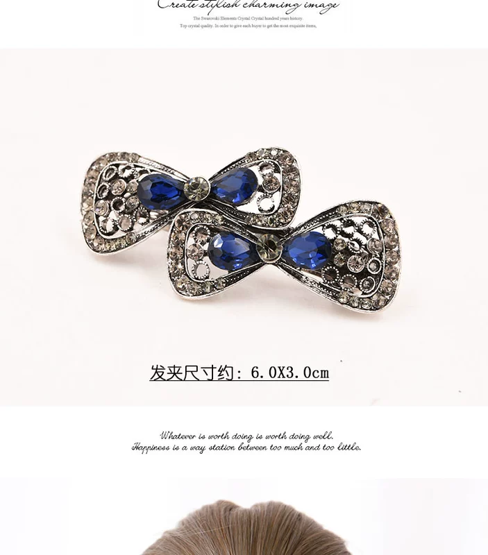 Clip mũ nón kẹp tóc nữ Hàn Quốc retro nơ kẹp tóc kẹp đầu đầu clip người lớn kẹp tóc mùa xuân - Phụ kiện tóc băng đô turban