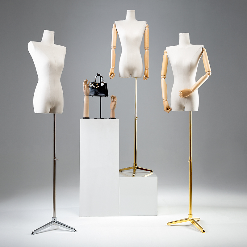 South Korea Flat Shoulder Model Props Female Half Body Table Korean Version Lock Bone Shop Window Display Model Shelf Clothing Store Fake