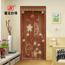 Fuya encrypted wind-proof magnetic soft screen door screen coffee bronzing non-wearing magnetic stripe magnetic buckle